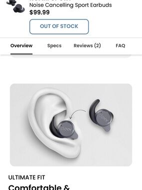 Cleer Roam Sport Noise Cancelling Earbuds (BNIB)